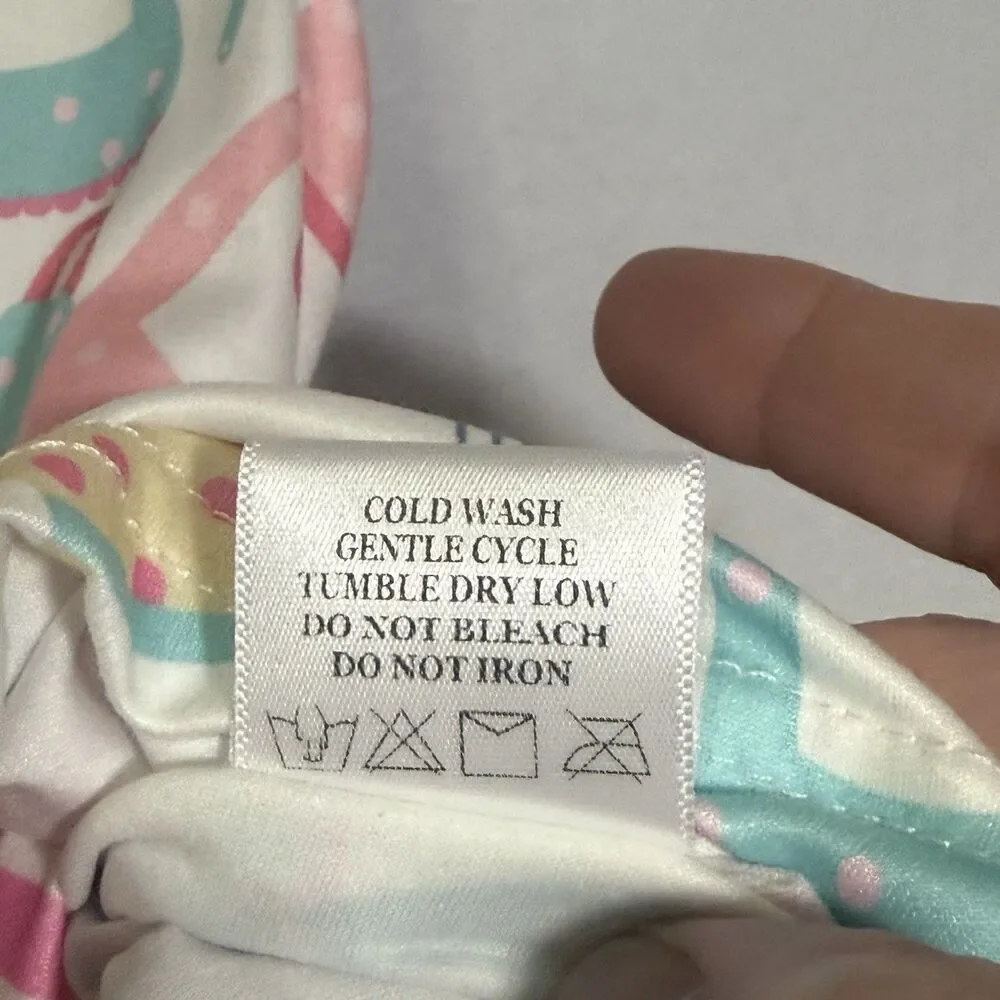 Pete + Lucy Baking Beauty Pink Blue Bubble Bodysuit Romper Girl's Size 18-24M - Picture 9 of 9